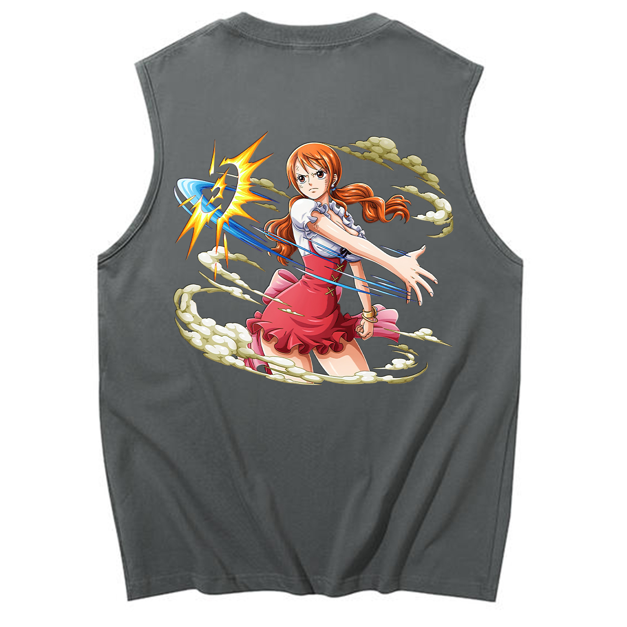 ワンピース ナミ ONE PIECE Nami コットン100％タンクトップ（背面プリント）